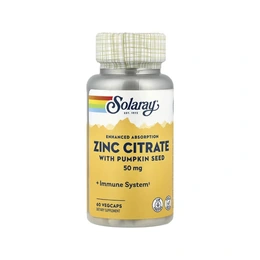 Добавка Solaray Zinc Citrate, 50 мг - Сүрөт 1