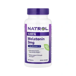 Добавка Natrol Melatonin 3 mg, 100 таблеток - Сүрөт 1