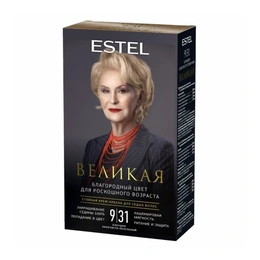 Крем-краска для седых волос 9/31 блондин золотисто-пепельный Великая Estel, 150 мл - Сүрөт 1