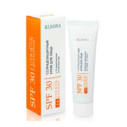 Солнцезащитный крем для лица Kleona SPF 30 c D-пантенолом и маслом Ши, 30 мл - Сүрөт 1