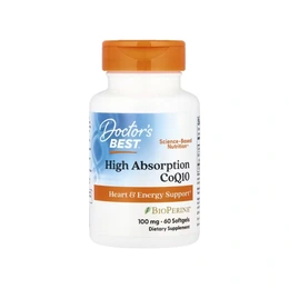Добавка Doctor's Best High Absorption CoQ10 100 mg, 60 капсул - Сүрөт 1