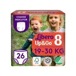 Подгузники-трусики Libero Up&Go №8 (19-30 кг), 26 шт - Сүрөт 1
