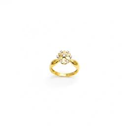 Кольцо в красном золоте 585, размер 17,5, вес 1,99 г - Сүрөт 1