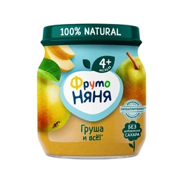 Пюре из груш ФрутоНяня, 100 г - Сүрөт 1