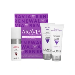 Набор Aravia Professional Face Spa Recovery Крем для умывания, 150 мл + Маска, 50 мл + Крем, 50 мл - Сүрөт 1