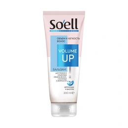 Бальзам-ополаскиватель для волос Soell Extra Volume Объем и сила, 200 мл - Сүрөт 1
