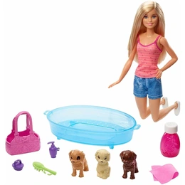 Кукла Barbie с питомцами и ванной - Сүрөт 2