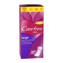 Прокладки ежедневные Plus Large Carefree, 20 шт - Сүрөт 1