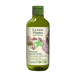 Шампунь от жирных корней и сухих кончиков Биобаланас Green Mama, 400 мл - Сүрөт 1