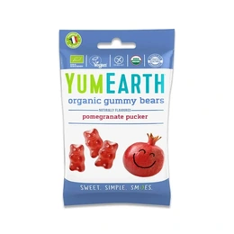 Жевательные мишки органические со вкусом граната YumEarth, 50 г - Сүрөт 1