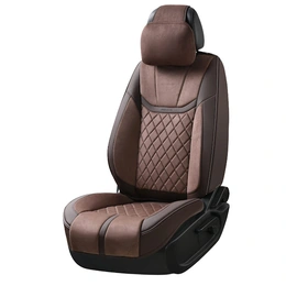 Комплект автомобильных чехлов на сидения DENVER, цвет кофе, 5 мест - Сүрөт 1