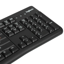 Клавиатура проводная Logitech K120 черный - Сүрөт 3