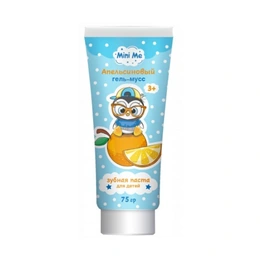 Детская зубная паста Family Cosmetics Mini Me 3+, апельсиновый гель-мусс, 75 г - Сүрөт 1