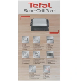 Гриль Tefal SuperGrill 3 в 1 GC510DE0 серый - Сүрөт 10