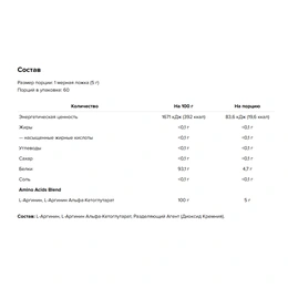 Аргинин альфа-кетоглутарат Maxler Arginine AAKG, 300 г - Picture 2