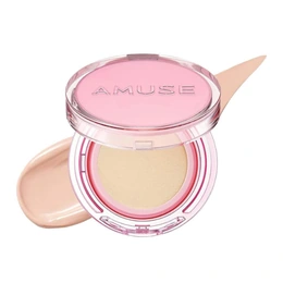 Стойкий кушон с сияющим финишем Amuse Dew Power Vegan Cushion SPF50+ PA+++, тон 1.5 Natural, 15 мл - Сүрөт 1