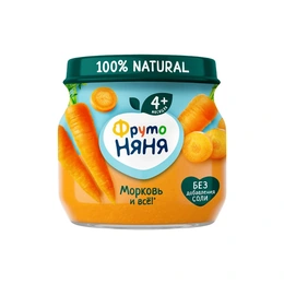 Морковное пюре ФрутоНяня, 80 г - Сүрөт 1