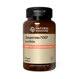 Лецитин НСП Natures Sunshine, Lecithin, 170 капсул - Сүрөт 1