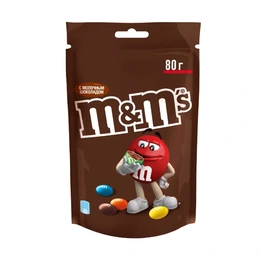 Конфеты драже с молочным шоколадом M&M's, 80 г - Сүрөт 1