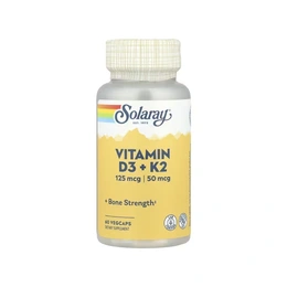 Витаминный комплекс Solaray Vitamin D3 + K2, 60 капсул - Сүрөт 1