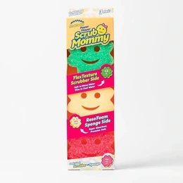 Губка Scrub Mommy Power Flower Sponge 3 шт - Сүрөт 1