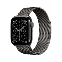 Apple Watch Series 11 GPS + Cellular 42mm Slate Titanium Case with Slate Milanese Loop - Сүрөт 1
