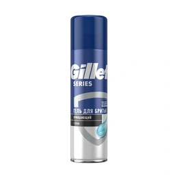 Гель для бритья Gillette SERIES очищающий с углем, 200 мл - Сүрөт 1