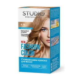 Краска для волос Studio Professional Fashion Color 9.75 карамельный блонд - Сүрөт 1