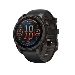 Смарт-часы Garmin Fenix 8 47 мм, Amoled Sapphire Carbon Gray DLC Titanium, черный - Сүрөт 1