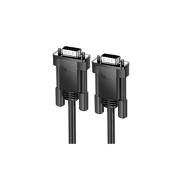 Кабель Hoco US11 VGA male to VGA male HD data cable (L=1M) (Black) - Сүрөт 2