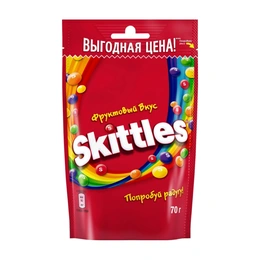 Драже Skittles фруктовый вкус, 70 г - Сүрөт 1