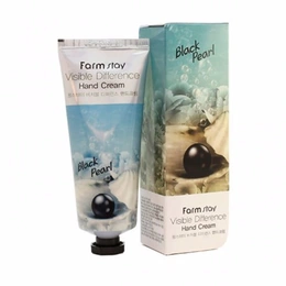 Крем для рук Farm Stay Visible Difference Black Pearl, 100 мл - Сүрөт 1