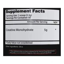 Креатин моногидрат Insane Labz Creatine Monohydrate, 300 г - Сүрөт 2