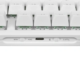 Клавиатура проводная и беспроводная Red Square Alumix TKL Wireless Satori, белый - Сүрөт 8