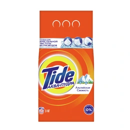 Стиральный порошок Аквапудра Альпийская свежесть Tide, 3 кг - Сүрөт 1