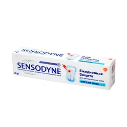 Зубная паста Sensodyne ежедневная защита мягкая мята, 65 мл - Сүрөт 1