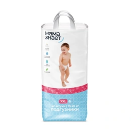 Подгузники Мама Знает, XXL (15-22кг), 42 шт - Сүрөт 1