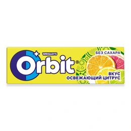 Жевательная резинка Orbit Освежающий цитрус, 13,6 г - Сүрөт 1