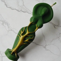 Свеча Богиня плодородия, зеленый - Сүрөт 2