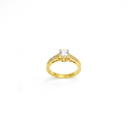 Кольцо в красном золоте 585, размер 16, вес 3,17 г - Сүрөт 1