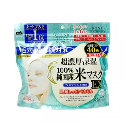 Увлажняющая рисовая маска для лица Kose Cosmeport Clear Turn, 40 шт - Сүрөт 1