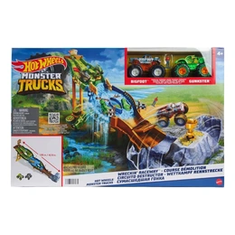 Трек Hot Wheels Monster Trucks Сумасшедшая гонка - Сүрөт 1