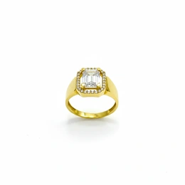 Кольцо в желтом золоте 585, размер 17,8, вес 3,23 г - Сүрөт 1