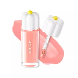Тинт увлажняющий для губ Amuse Dew Tint, Тон 10 Peach Bunny нейтральный розовый, 4 г - Сүрөт 1