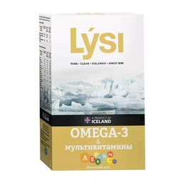 Комплекс Омега-3 с мультивитаминами Lysi, 64 капсулы - Сүрөт 1