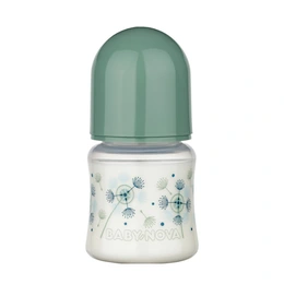 Бутылочка пластиковая Baby-Nova с силиконовой соской Wide Mouth, 150 мл - Сүрөт 1