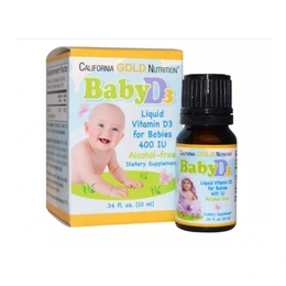 Витамин D3 для детей California Gold Nutrition, 10 мл - Сүрөт 2