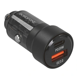 Автомобильное зарядное устройство Borofone BZ20 Smart черный - Сүрөт 2
