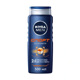 Гель для душа Nivea Men Спорт 2 в 1, 500 мл - Сүрөт 1