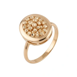 Кольцо в красном золоте 585, размер 21,5, вес 2,37 г - Сүрөт 1